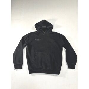 Comfrt Mens Heavyweight Fleece Hoodie Washed Black Size M Streetwear Casual